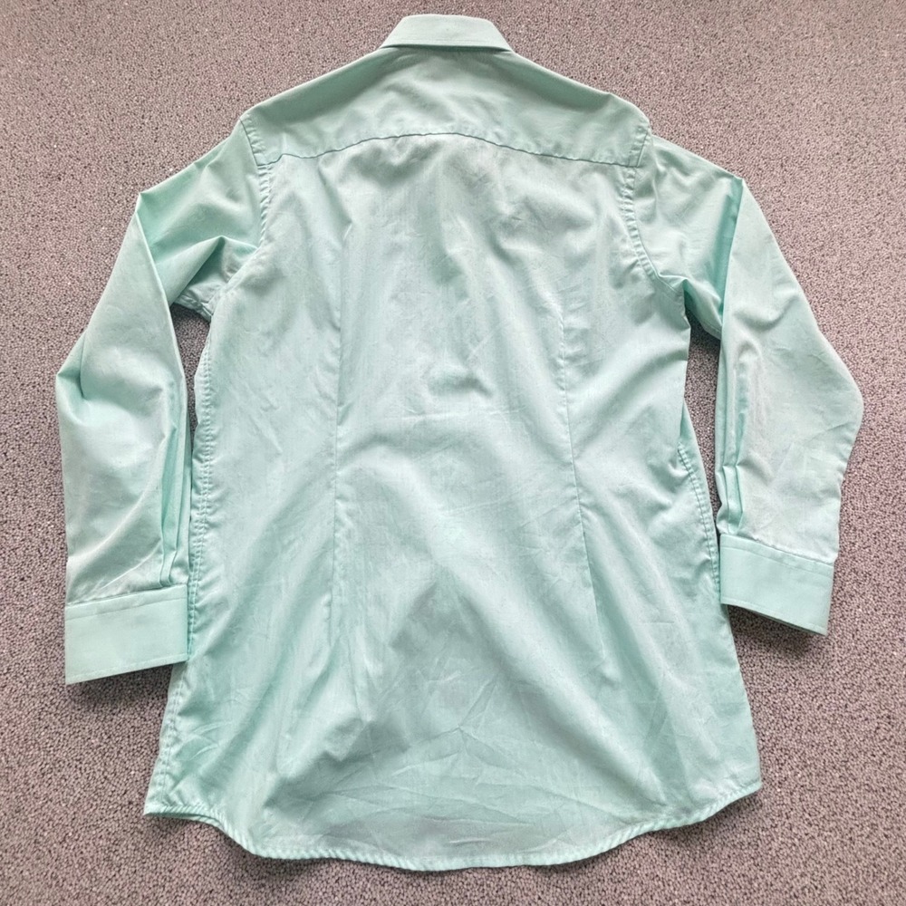 Eton Dress Shirt Mens 16 41 Mint Green Textured Contemporary Fit Business Luxury - Picture 8 of 8